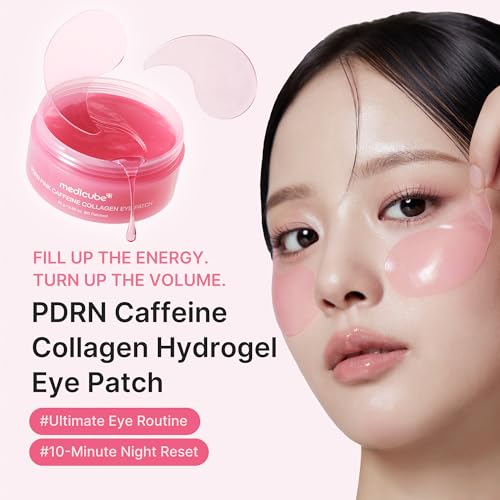 medicube Hydrogel Eye Patches with PDRN, Caffeine & Collagen (60 Counts)