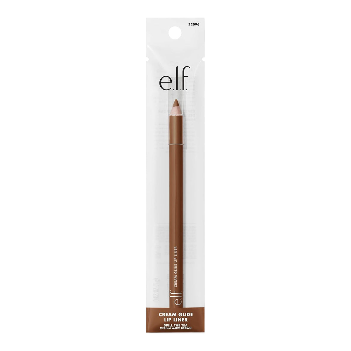 e.l.f. Cream Glide Lip Liner, Highly-Pigmented Pencil For Shaping & Sculpting Lips, Semi-Matte Finish, Vegan & Cruelty-Free