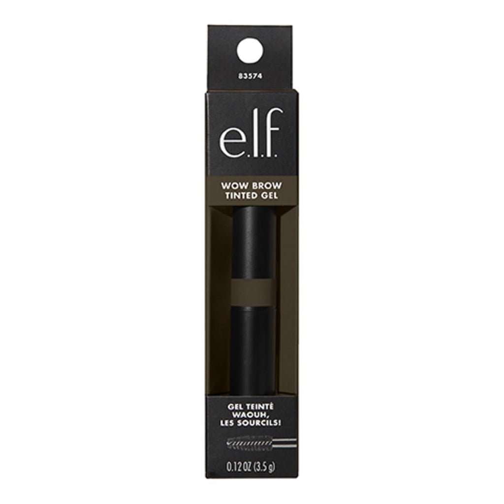 e.l.f. Wow Brow Gel, Volumizing, Buildable, Wax-Gel Hybrid, Creates Full, Voluminous-Looking Brows, Locks Brow Hairs In Place, Neutral Brown, Fiber-Infused 3.5g