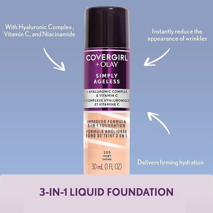 COVERGIRL Simply Ageless 3-in-1 Foundation - 275 Soft Sable