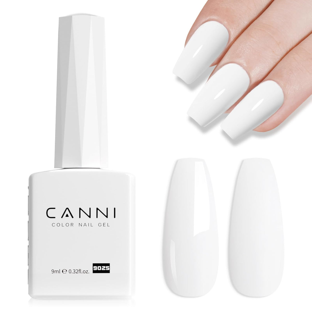 CANNI 9ml Light Yellow Green Gel Nail Polish High Gloss UV LED Soak Off Gel