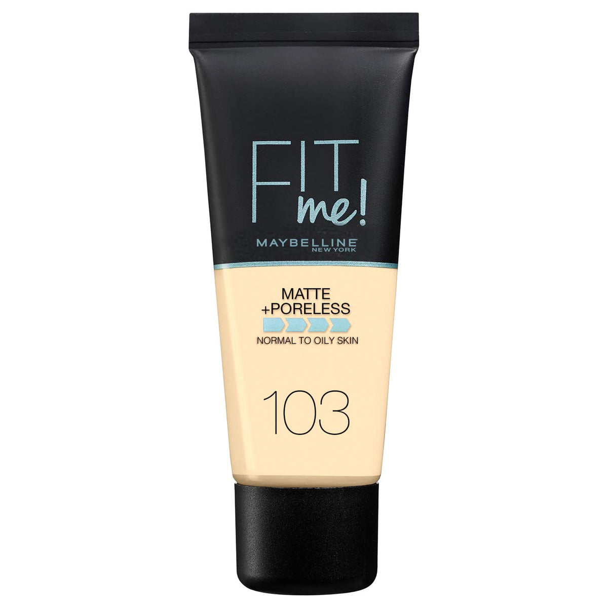 Maybelline Fit Me Matte + Poreless Liquid Oil-Free Foundation Makeup, Toffee, 1 Count (Packaging May Vary)