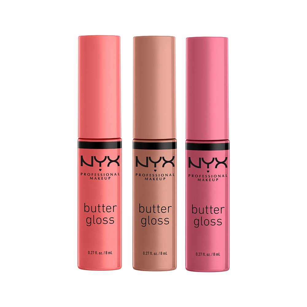 NYX PROFESSIONAL MAKEUP Butter Gloss, Non-Sticky Lip Gloss - Sugar Glass ,Clear