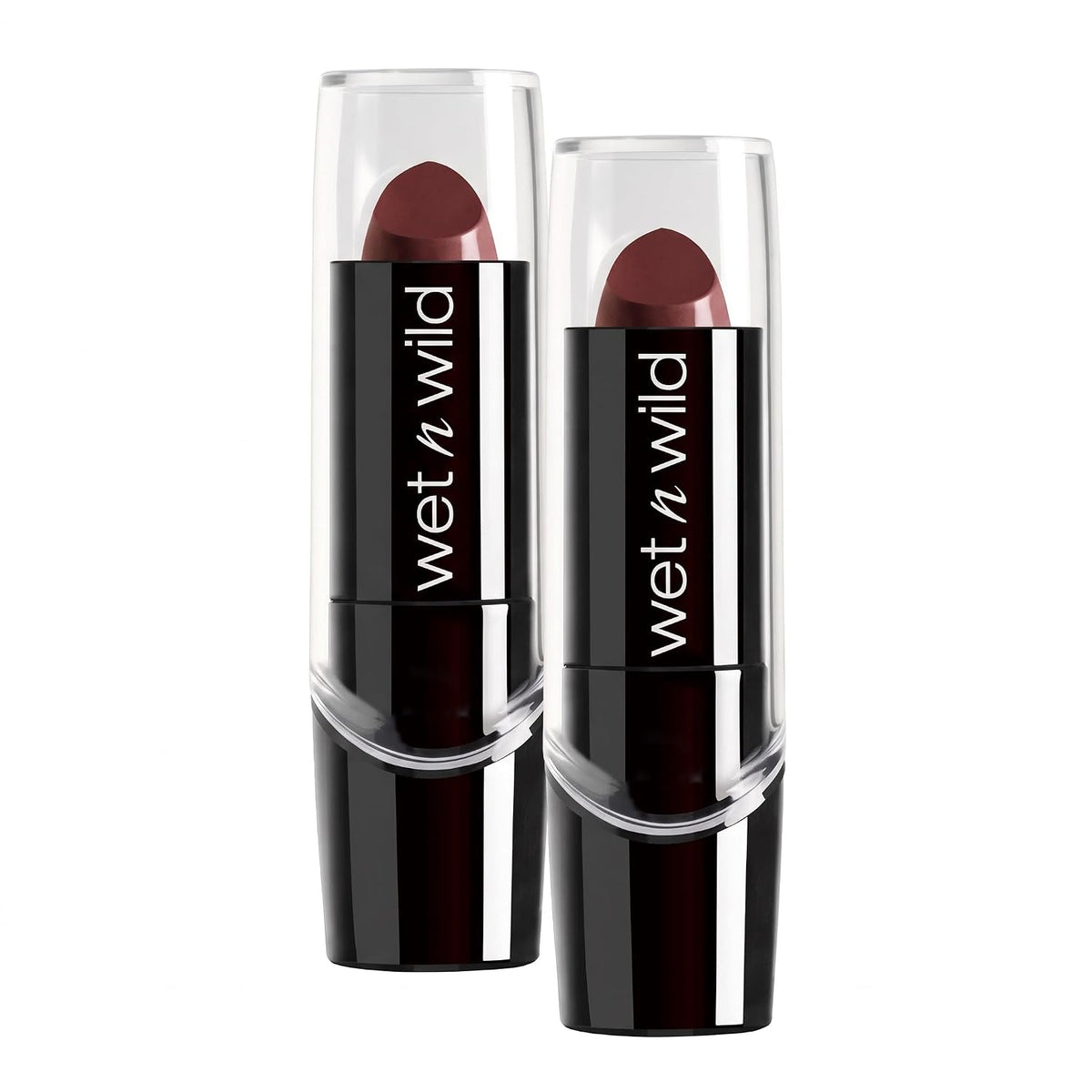 wet n wild Silk Finish Lipstick, Hydrating Rich Buildable Lip Color, Formulated with Vitamins A,E, & Macadamia for Ultimate Hydration, Cruelty-Free & Vegan - Dark Pink Frost