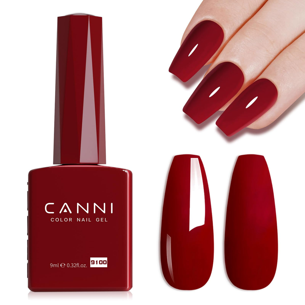 CANNI 9ml Light Yellow Green Gel Nail Polish High Gloss UV LED Soak Off Gel