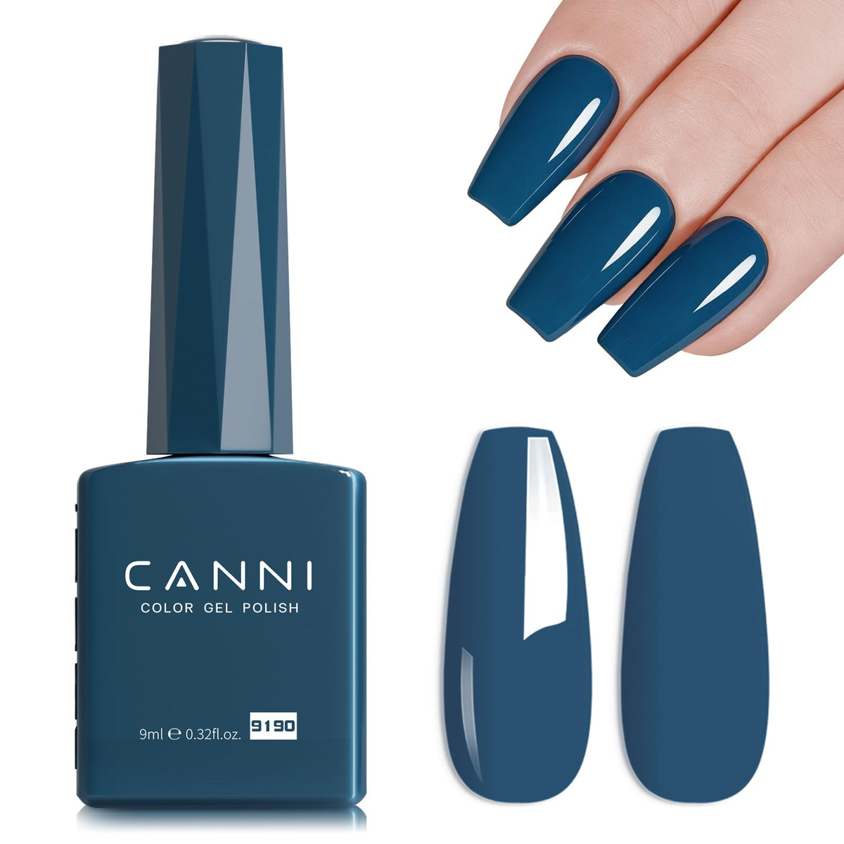 CANNI 9ml Light Yellow Green Gel Nail Polish High Gloss UV LED Soak Off Gel