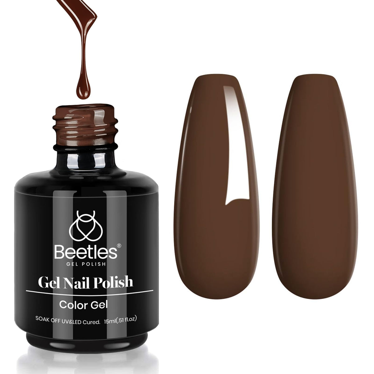 Beetles White Gel Nail Polish, 1pc 15ml White Gel Polish