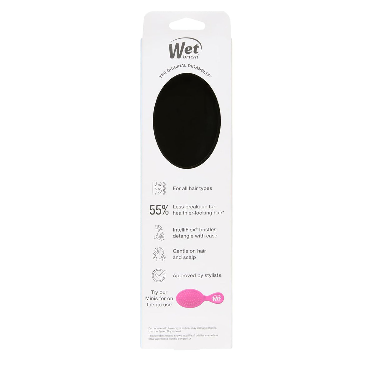 Wet Brush Original Detangler Hair Brush, Sky, For All Hair Textures