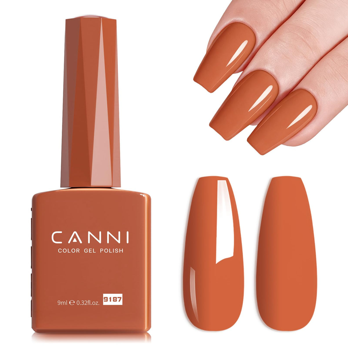 CANNI 9ml Light Yellow Green Gel Nail Polish High Gloss UV LED Soak Off Gel