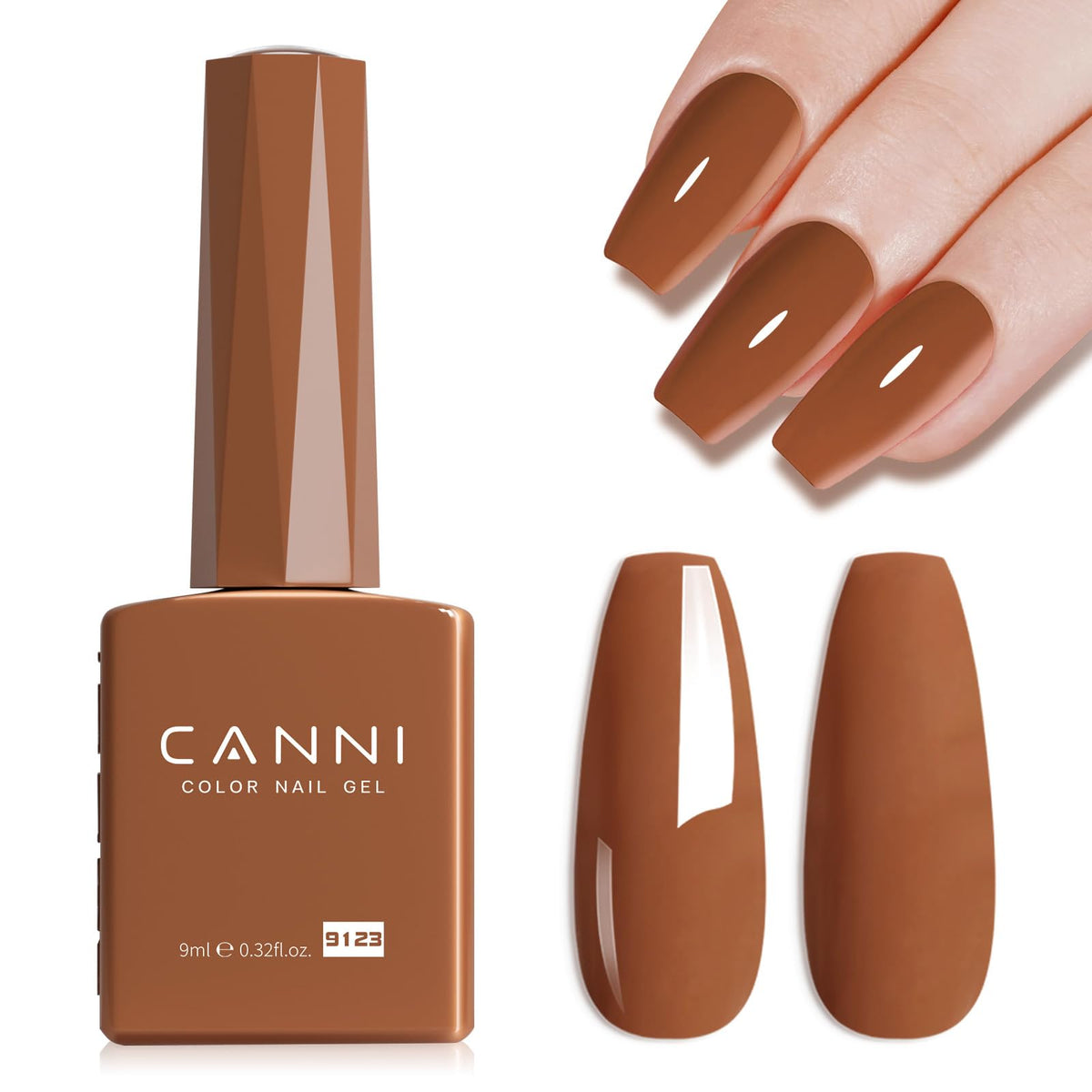 CANNI 9ml Light Yellow Green Gel Nail Polish High Gloss UV LED Soak Off Gel