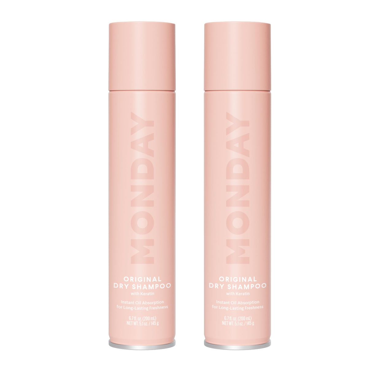 MONDAY HAIRCARE ORIGINAL Dry Shampoo with Keratin, oil-absorbing for All Hair Types 200 mL