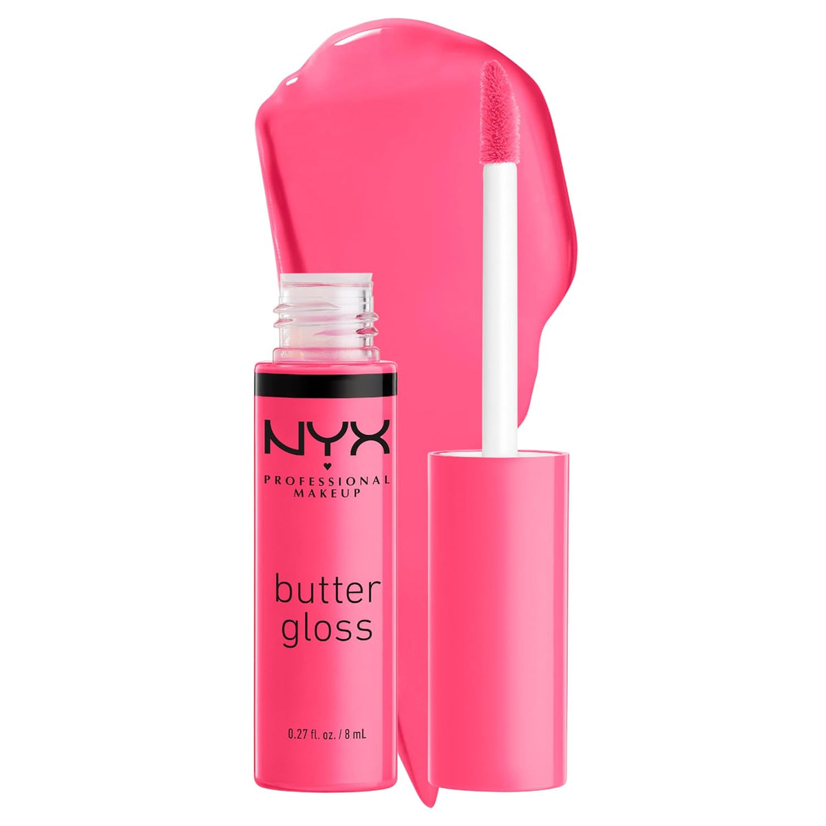 NYX PROFESSIONAL MAKEUP Butter Gloss, Non-Sticky Lip Gloss - Sugar Glass ,Clear