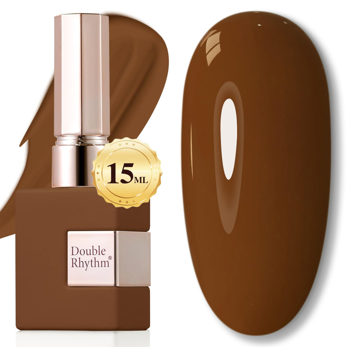 Double Rhythm 15ML Gel Nail Polish Pure Sheer Same Color Same Bottle Gel Polish Art Manicure Salon DIY at Home for Women (Milky White-A1075)