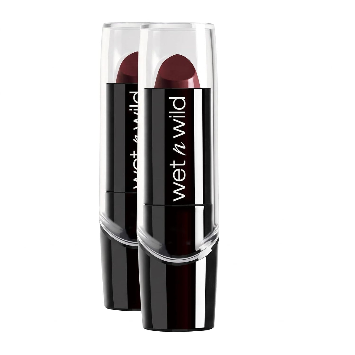 wet n wild Silk Finish Lipstick, Hydrating Rich Buildable Lip Color, Formulated with Vitamins A,E, & Macadamia for Ultimate Hydration, Cruelty-Free & Vegan - Dark Pink Frost