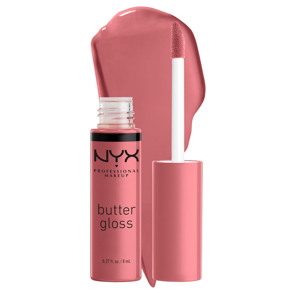 NYX PROFESSIONAL MAKEUP Butter Gloss, Non-Sticky Lip Gloss - Sugar Glass ,Clear