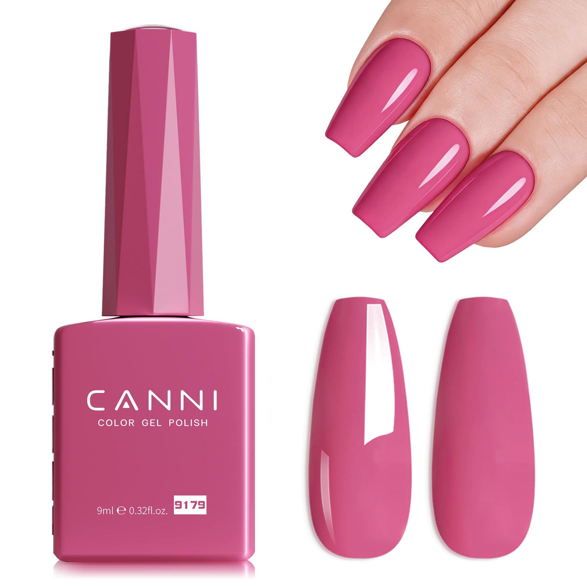 CANNI 9ml Light Yellow Green Gel Nail Polish High Gloss UV LED Soak Off Gel