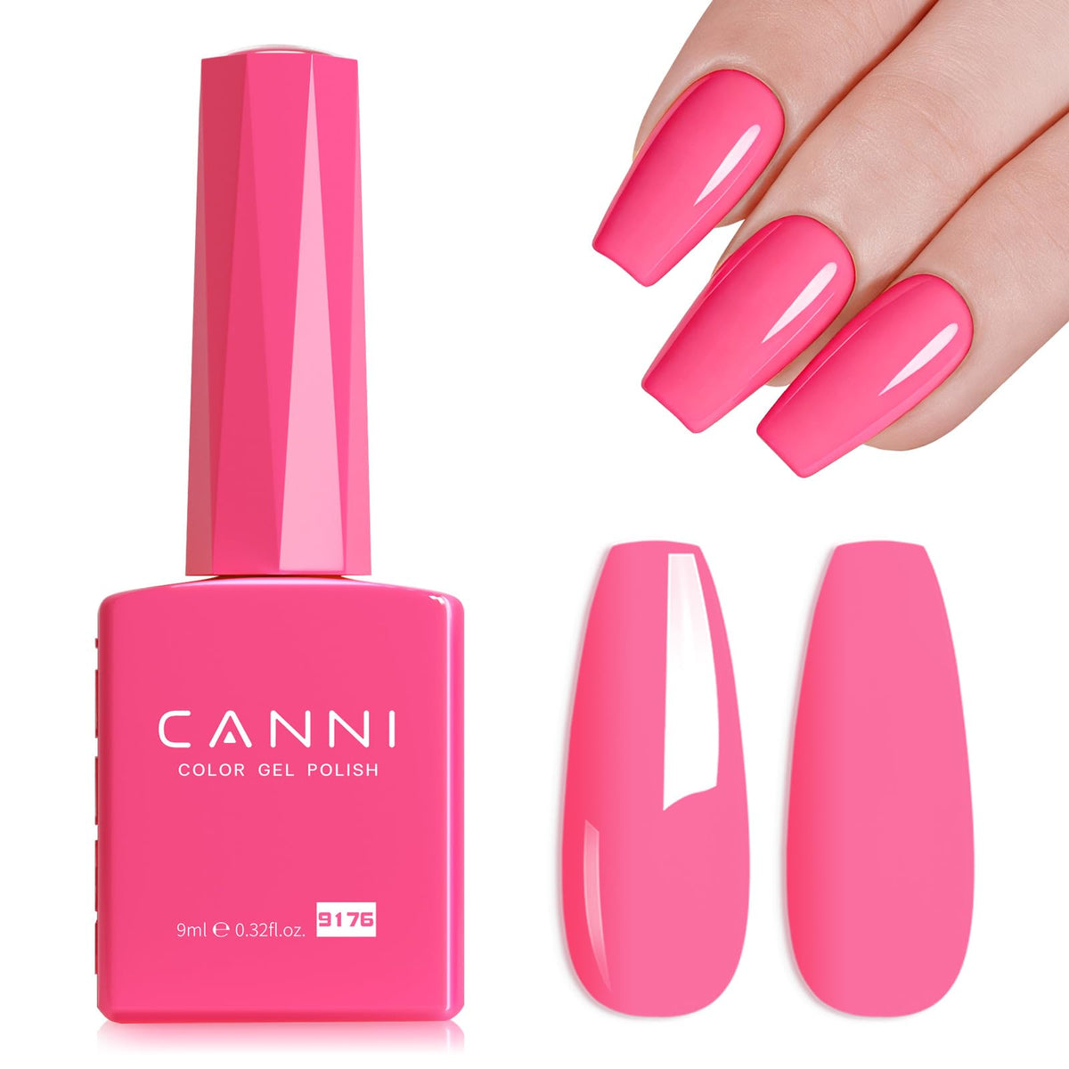 CANNI 9ml Light Yellow Green Gel Nail Polish High Gloss UV LED Soak Off Gel