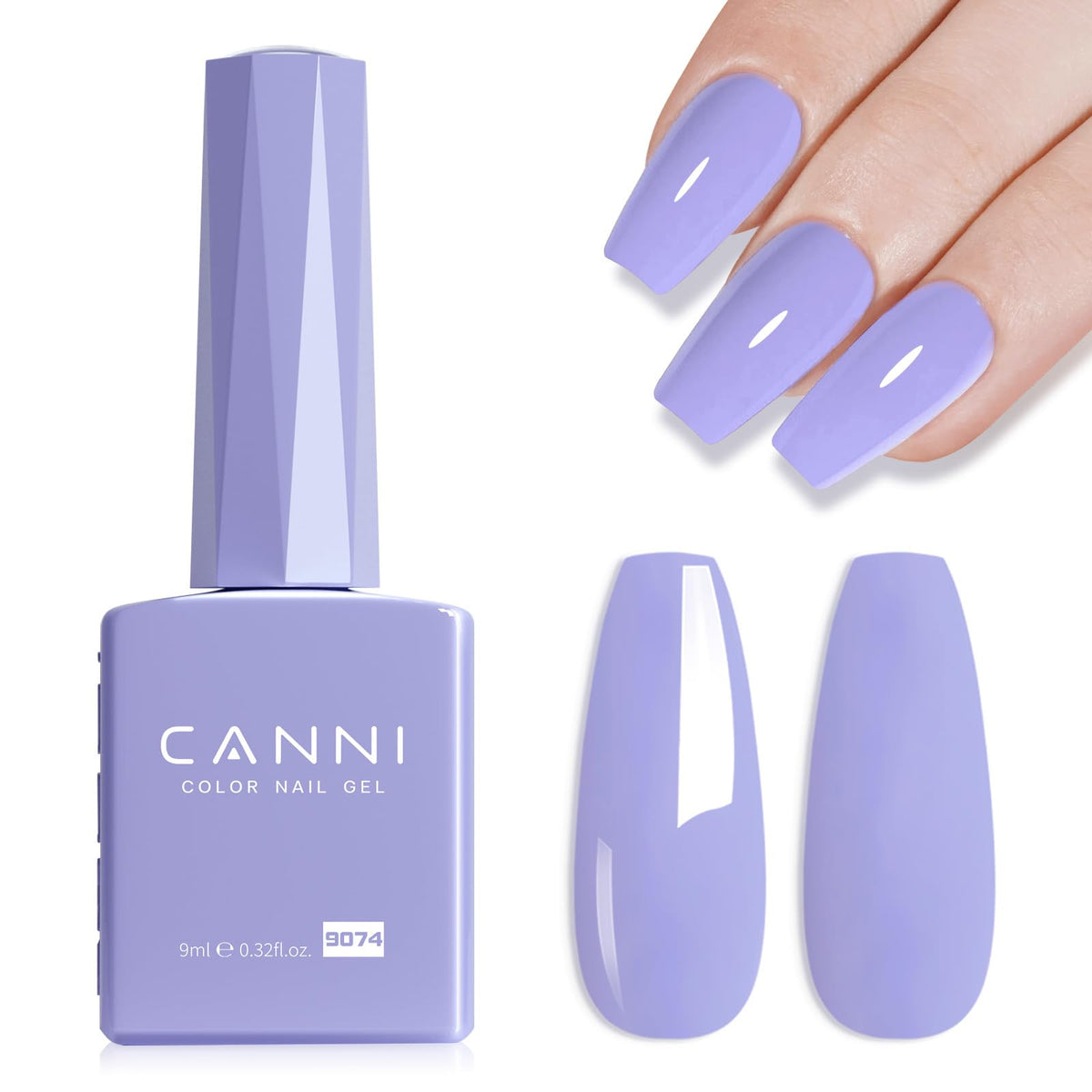 CANNI 9ml Light Yellow Green Gel Nail Polish High Gloss UV LED Soak Off Gel