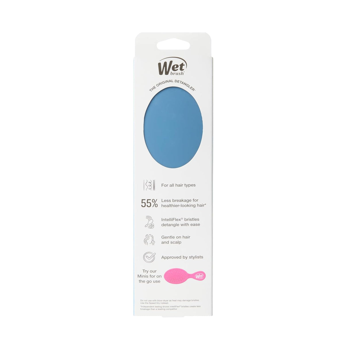 Wet Brush Original Detangler Hair Brush, Sky, For All Hair Textures