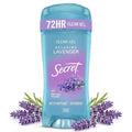 Secret Fresh Antiperspirant Deodorant for Women, 72hr Breathable Sweat & Odor Protection, Instant Freshness & Gentle, PH Balancing Minerals, Clear Gel, Relaxing Lavender Scent, 2.6 oz