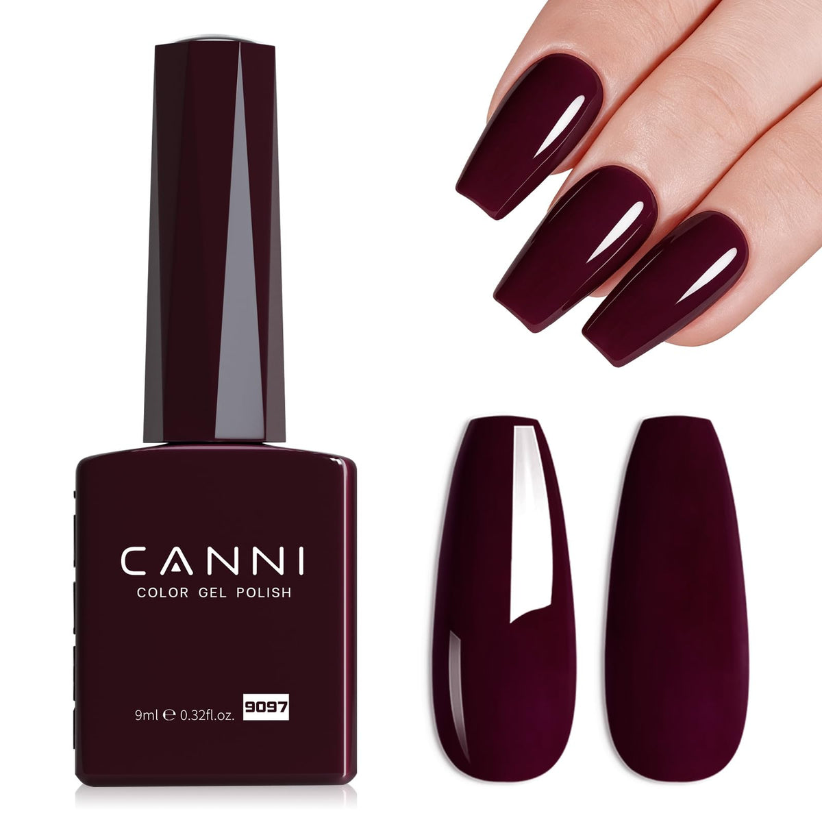 CANNI 9ml Light Yellow Green Gel Nail Polish High Gloss UV LED Soak Off Gel