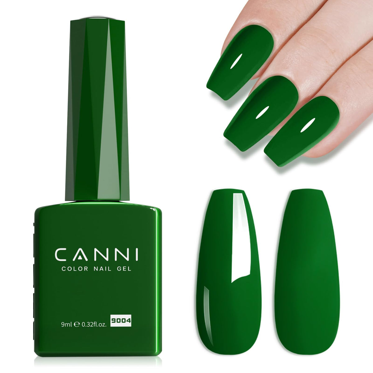 CANNI 9ml Light Yellow Green Gel Nail Polish High Gloss UV LED Soak Off Gel