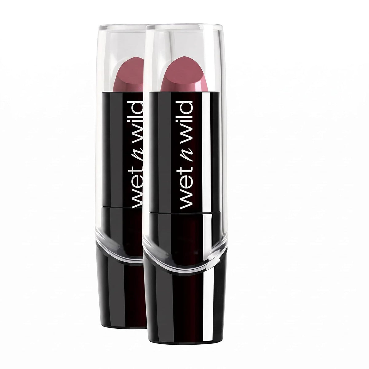 wet n wild Silk Finish Lipstick, Hydrating Rich Buildable Lip Color, Formulated with Vitamins A,E, & Macadamia for Ultimate Hydration, Cruelty-Free & Vegan - Dark Pink Frost