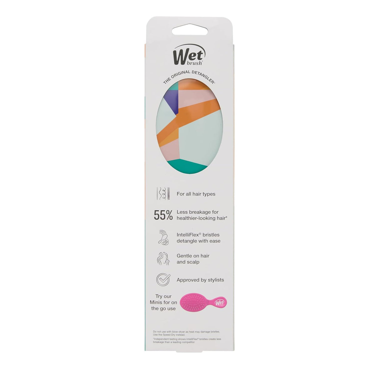 Wet Brush Original Detangler Hair Brush, Sky, For All Hair Textures