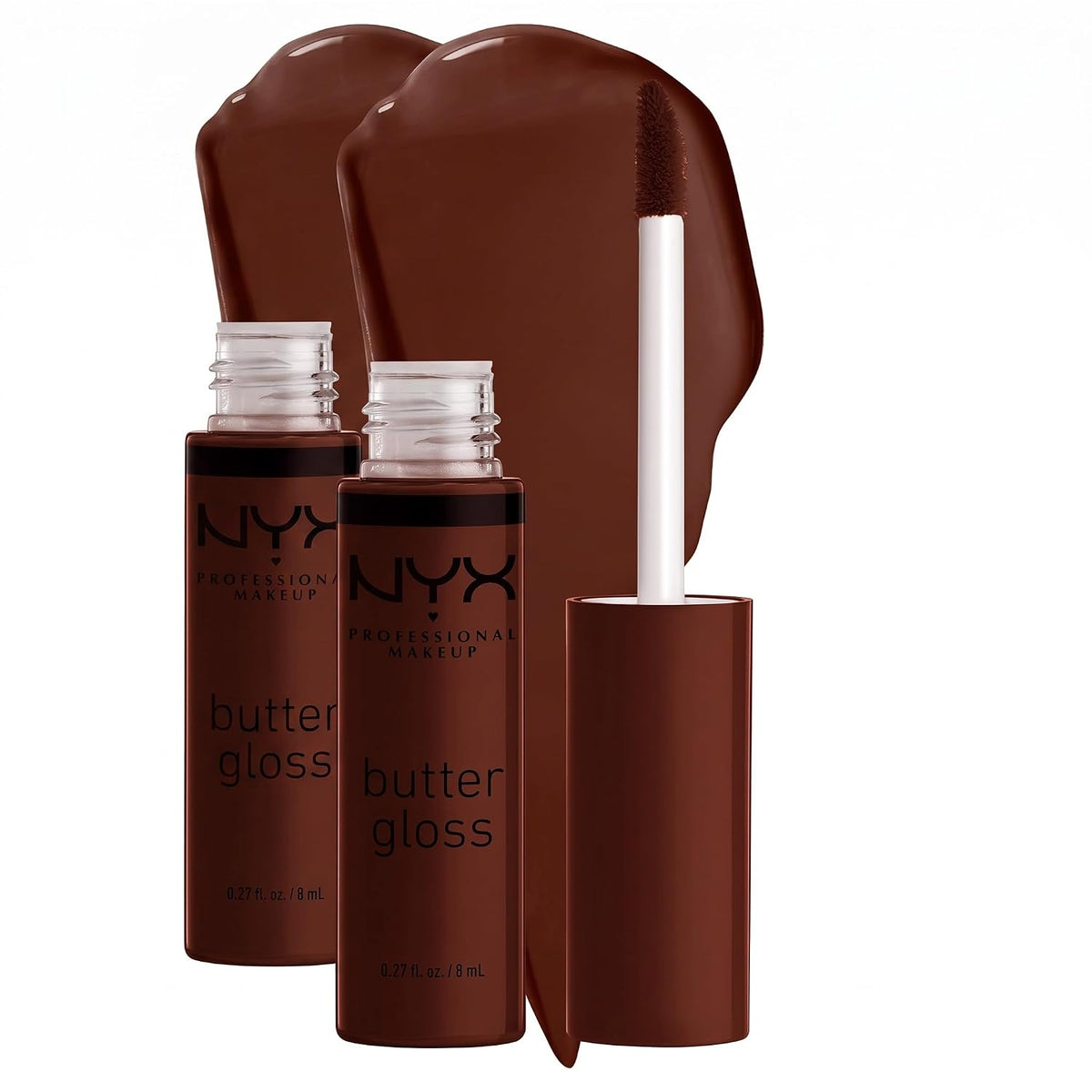 NYX PROFESSIONAL MAKEUP Butter Gloss, Non-Sticky Lip Gloss - Sugar Glass ,Clear