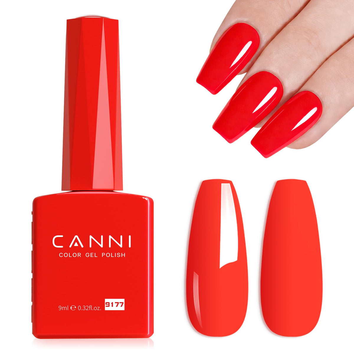 CANNI 9ml Light Yellow Green Gel Nail Polish High Gloss UV LED Soak Off Gel