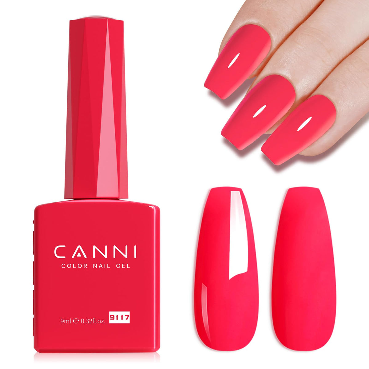 CANNI 9ml Light Yellow Green Gel Nail Polish High Gloss UV LED Soak Off Gel