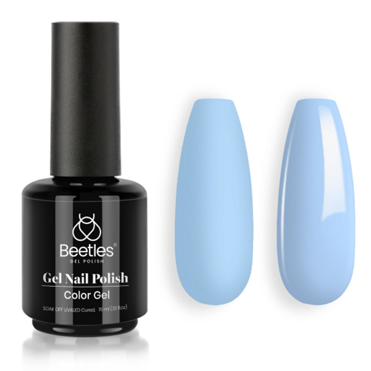 Beetles White Gel Nail Polish, 1pc 15ml White Gel Polish