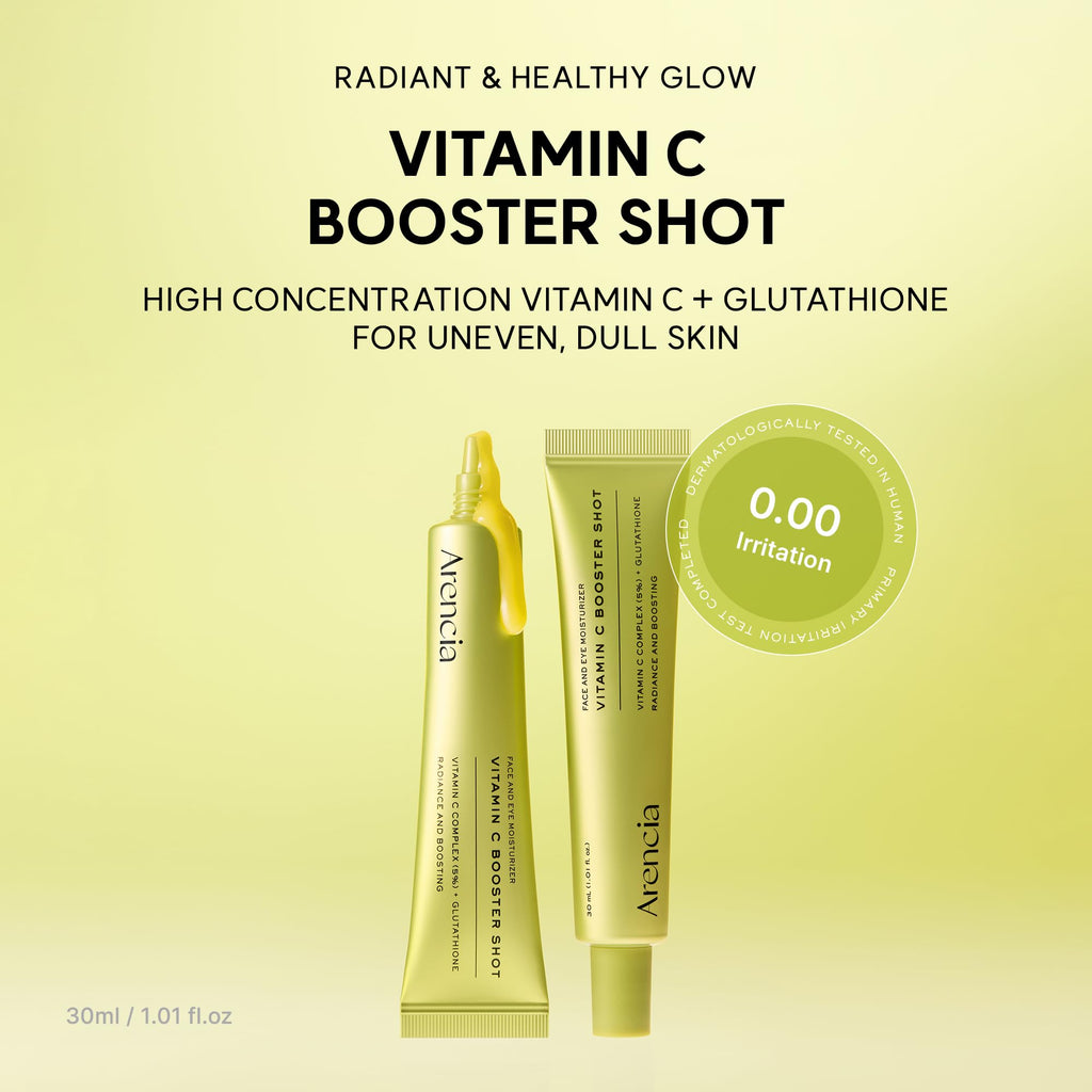 Arencia TXA Booster Shot Serum with 5% Tranexamic Acid & Peptides, Skin Tone Balancing & Hydration Support, Lightweight Daily Skincare, 30 mL / 1.01 fl. oz.