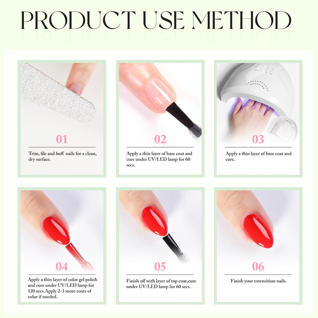 Double Rhythm 15ML Gel Nail Polish Pure Sheer Same Color Same Bottle Gel Polish Art Manicure Salon DIY at Home for Women (Milky White-A1075)