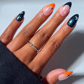 Glamnetic Halloween Press On Nails, Short Almond Glazed, October Nights