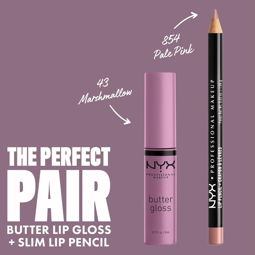 NYX PROFESSIONAL MAKEUP Butter Gloss, Non-Sticky Lip Gloss - Sugar Glass ,Clear