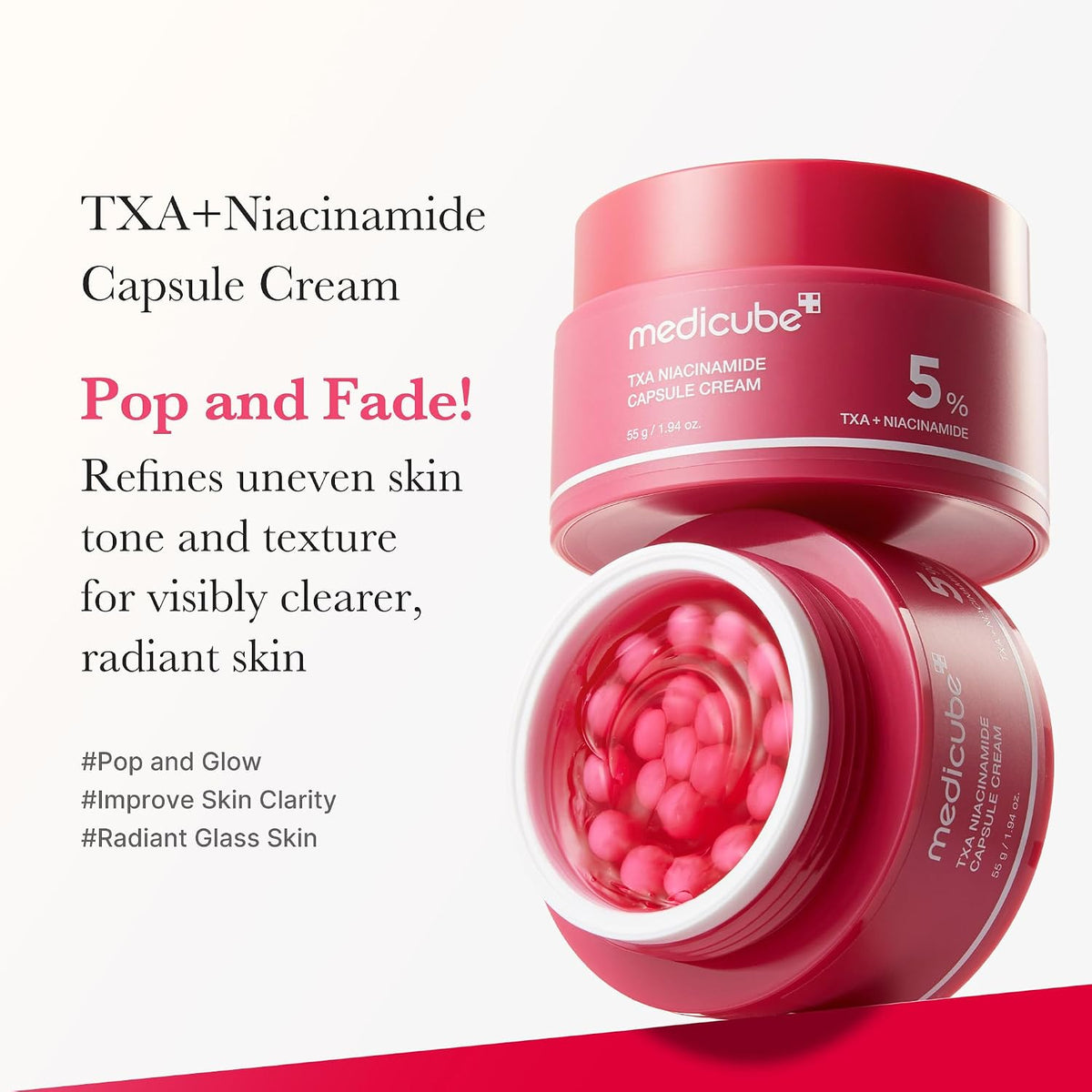 medicube Capsule Cream with Hyaluronic Acid for 120H Lasting Hydration