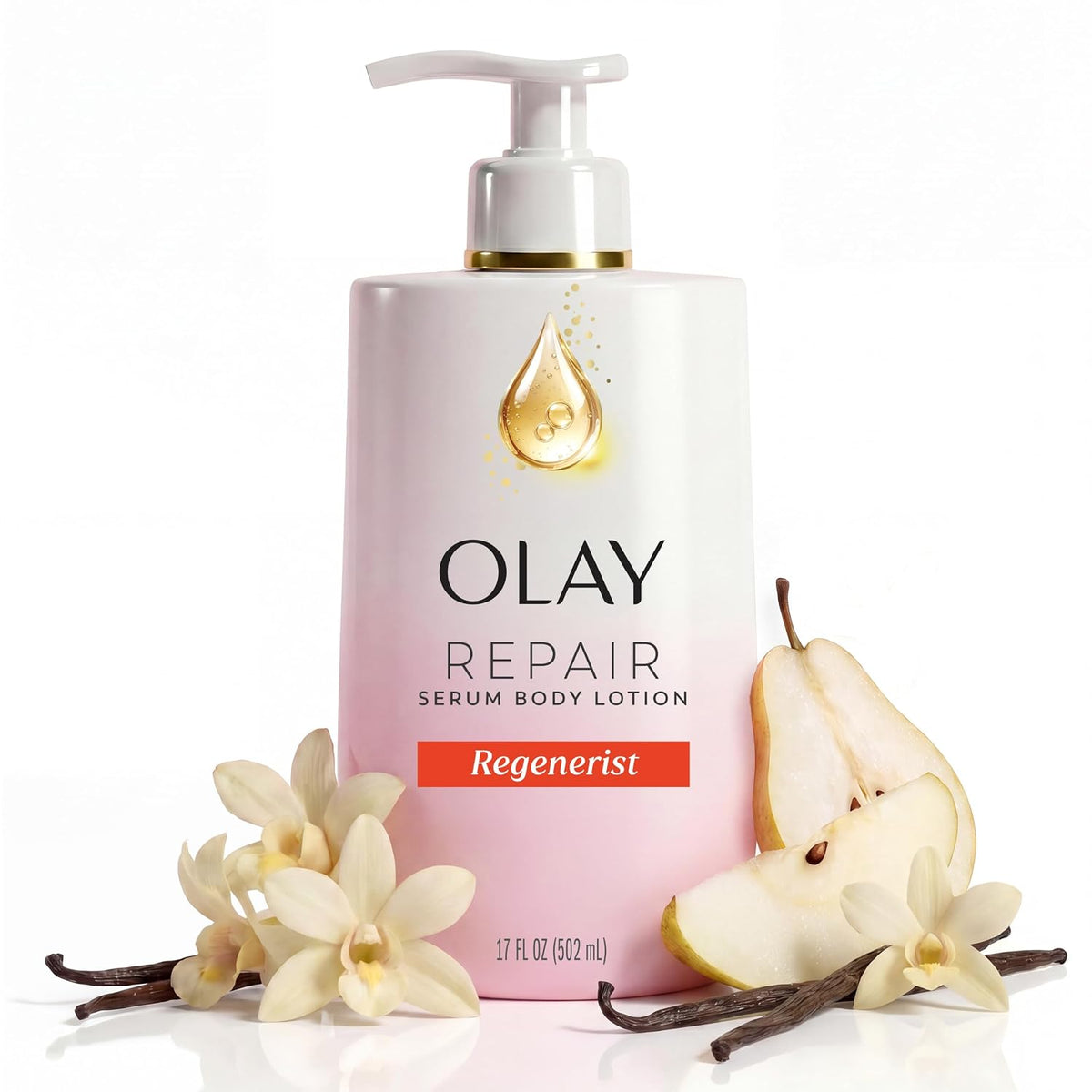 Olay Body Lotion for Women, Firming with Collagen Peptides Serum, Visibly Firmer Skin, 24hr Moisture & Hydration, Fast Absorbing Formula, Vitamin B3 Complex, For All Skin Types, 17 fl oz