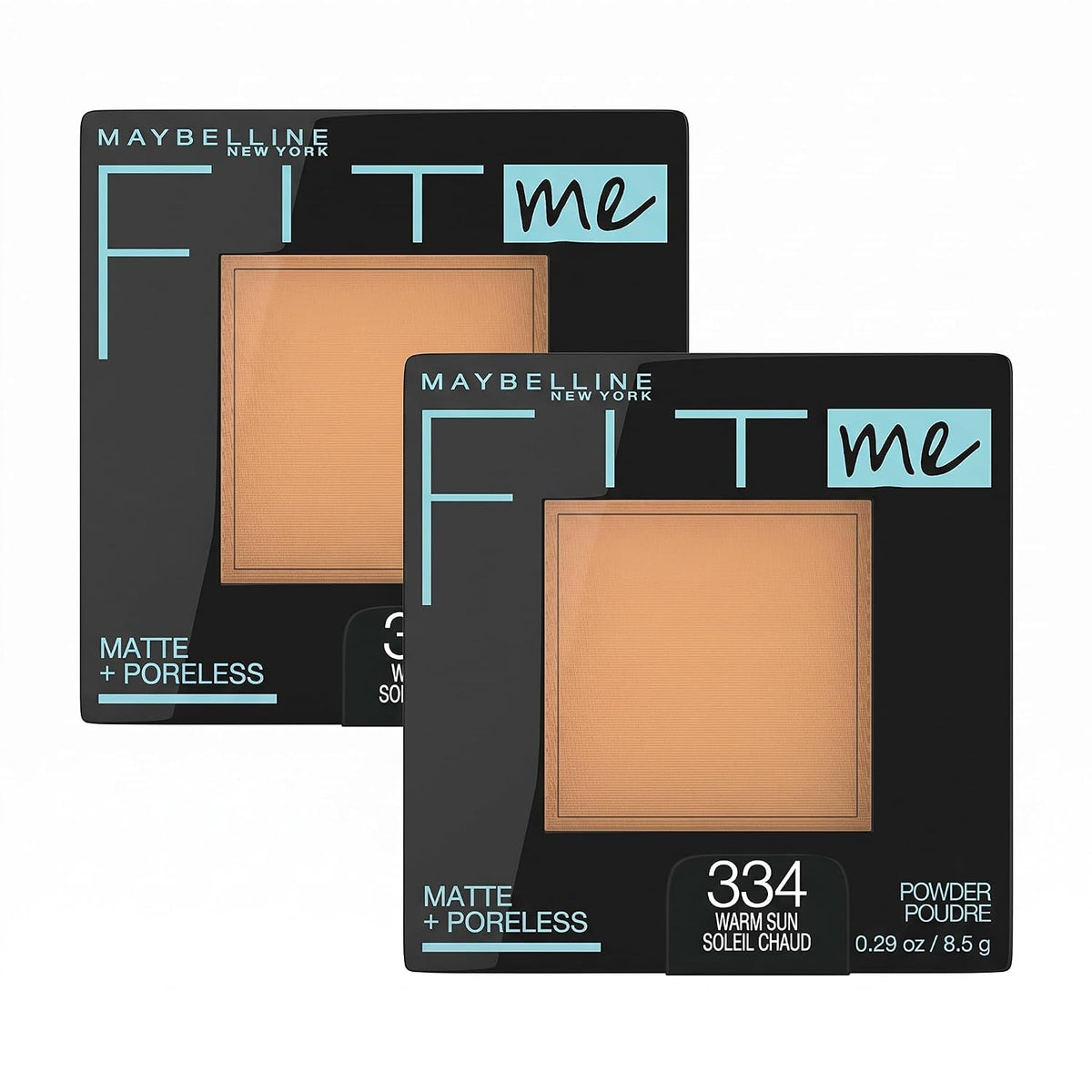 Maybelline Fit Me Matte + Poreless Pressed Face Powder Makeup & Setting Powder, Natural Beige, 1 Count