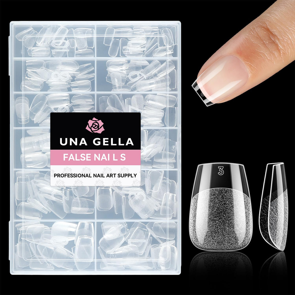 UNA GELLA 20ml*2PCS Nail Glue Remover for Press on, Multi-Functional Pinpoint Glue Remover Fast Removal Gentle Non-Acetone with Crystal Sticks for Nails Polish False Acrylic Nail Tips Home DIY