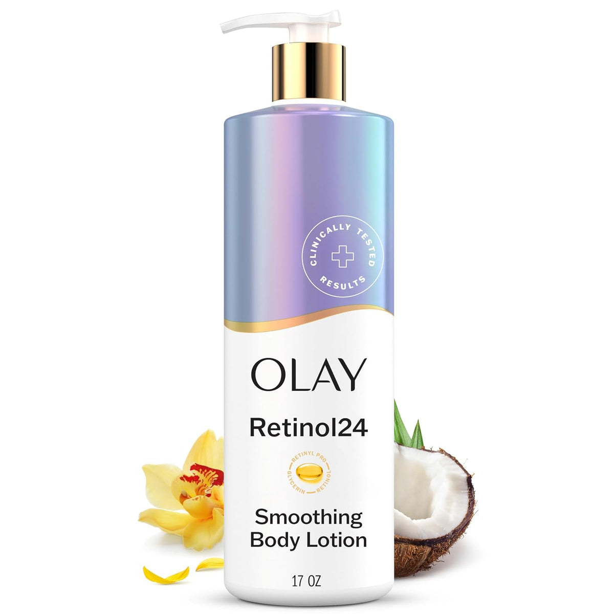 Olay Body Lotion for Women, Firming with Collagen Peptides Serum, Visibly Firmer Skin, 24hr Moisture & Hydration, Fast Absorbing Formula, Vitamin B3 Complex, For All Skin Types, 17 fl oz