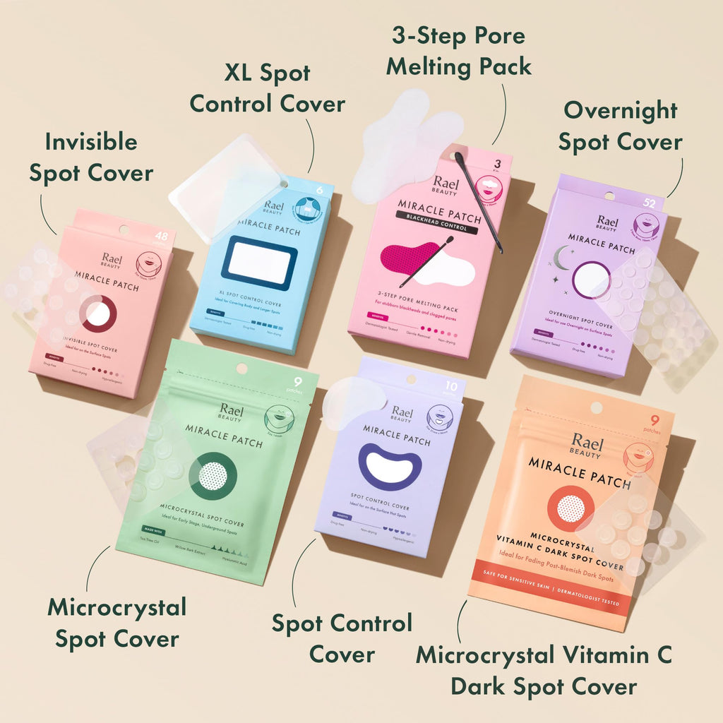 Rael Miracle Invisible Spot Cover Hydrocolloid Acne Pimple Patches (96 Ct)