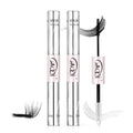 GAQQI Lash Cluster Glue, Waterproof Bond and Seal Lash Glue, Black - 2PCS