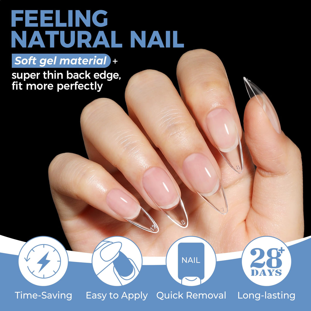 UNA GELLA 20ml*2PCS Nail Glue Remover for Press on, Multi-Functional Pinpoint Glue Remover Fast Removal Gentle Non-Acetone with Crystal Sticks for Nails Polish False Acrylic Nail Tips Home DIY