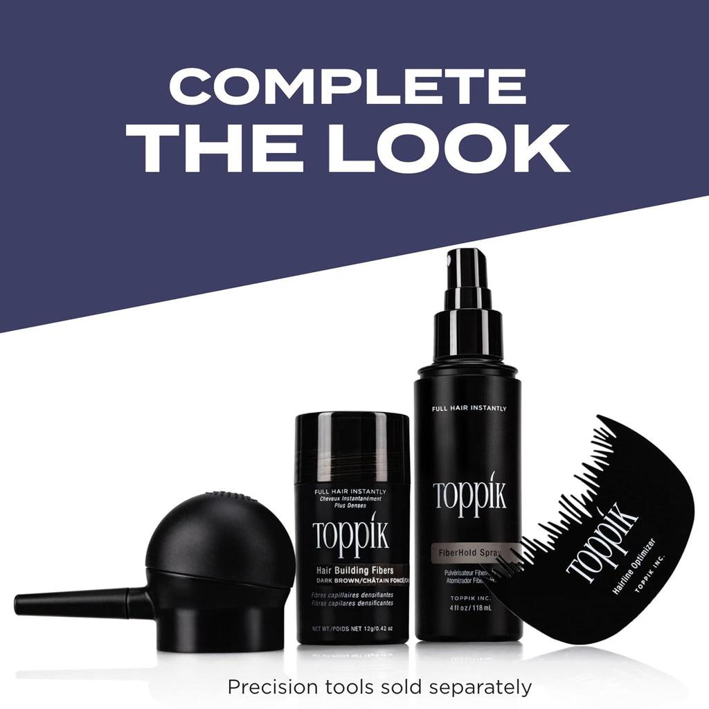 Toppik Hair Building Fibers, Fill In Fine or Thinning Hair Instantly Thicker, Fuller Looking Hair 9 Shades,4 size options