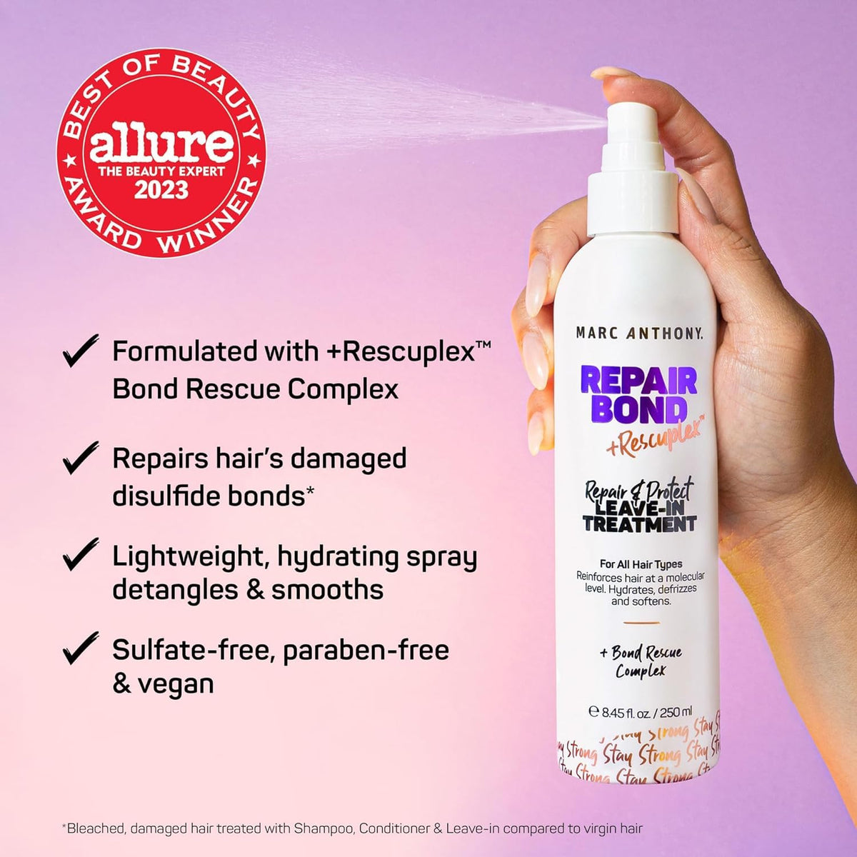 Marc Anthony Grow Long, Detangling Leave-In Hair Conditioner Spray