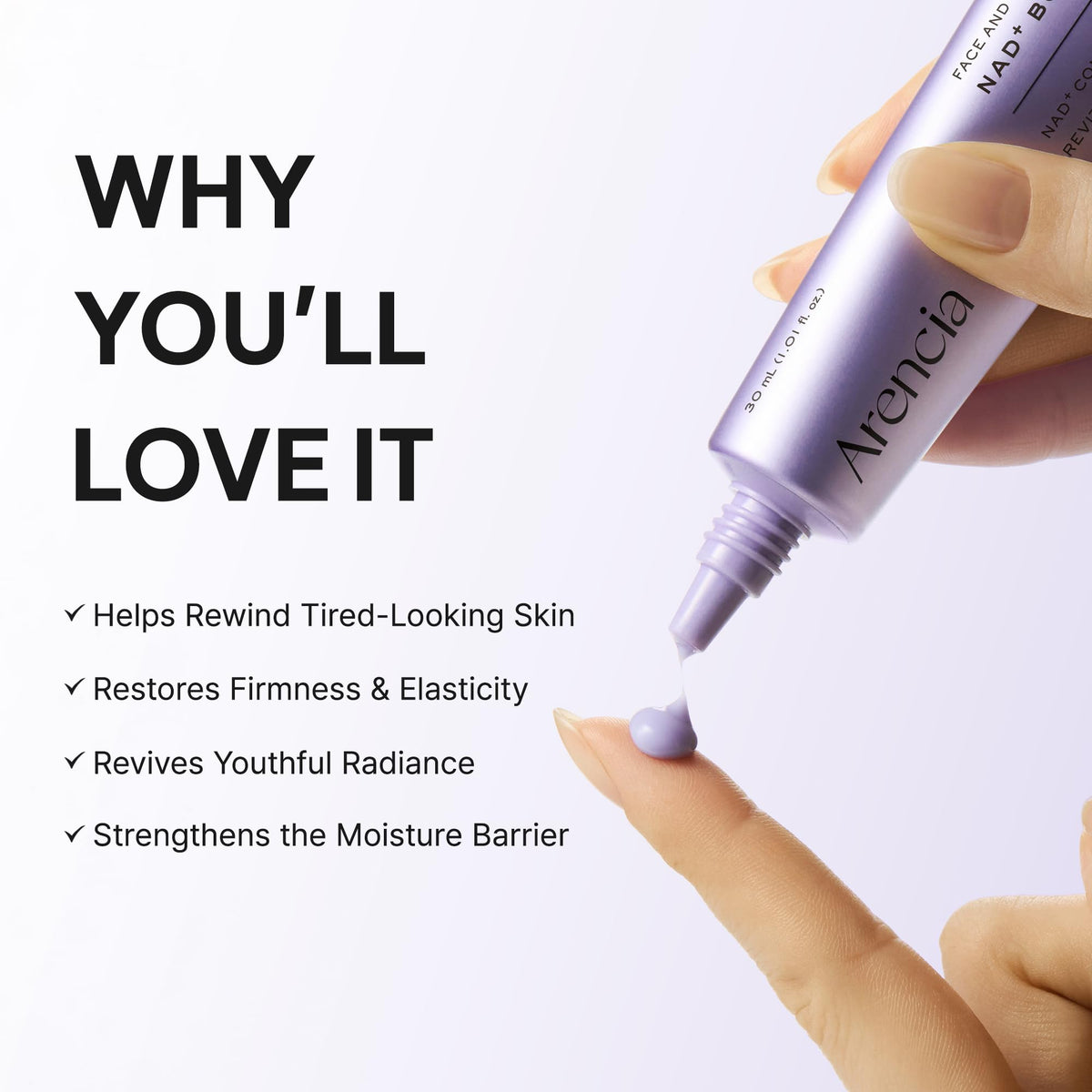 Arencia TXA Booster Shot Serum with 5% Tranexamic Acid & Peptides, Skin Tone Balancing & Hydration Support, Lightweight Daily Skincare, 30 mL / 1.01 fl. oz.
