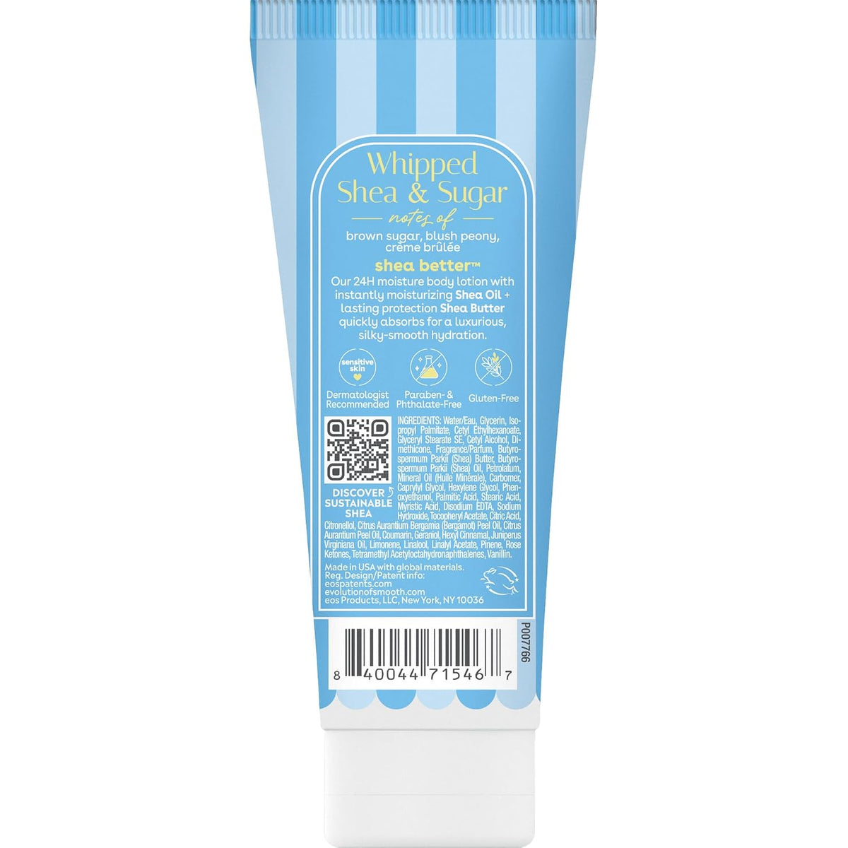 eos 24H Moisture Travel Body Lotion- Fresh & Cozy, Mini Size, 2.5 fl oz