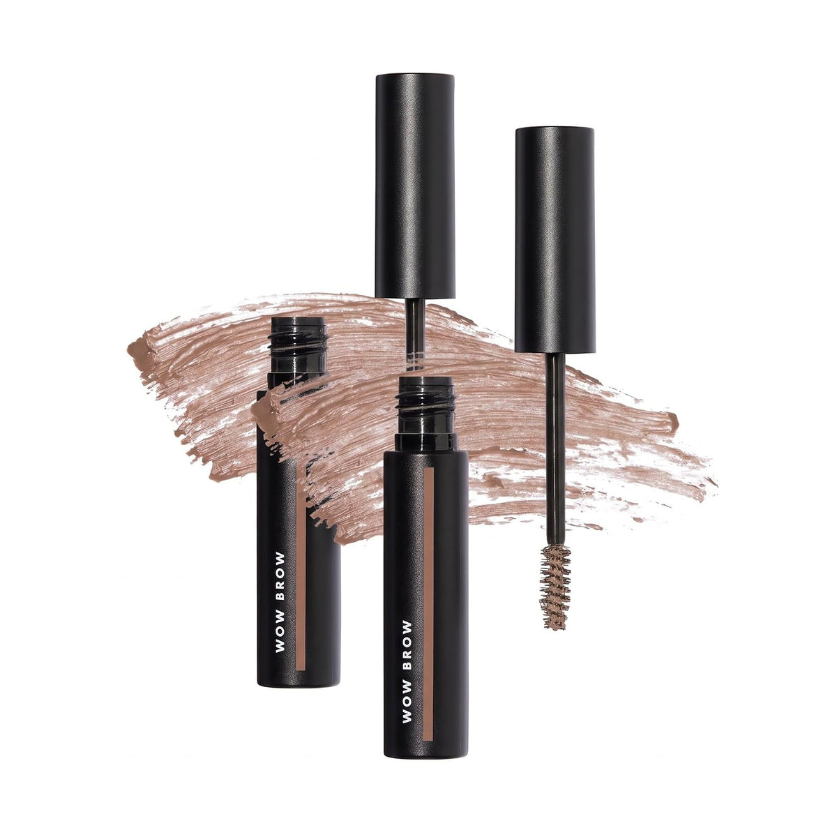 e.l.f. Wow Brow Gel, Volumizing, Buildable, Wax-Gel Hybrid, Creates Full, Voluminous-Looking Brows, Locks Brow Hairs In Place, Neutral Brown, Fiber-Infused 3.5g
