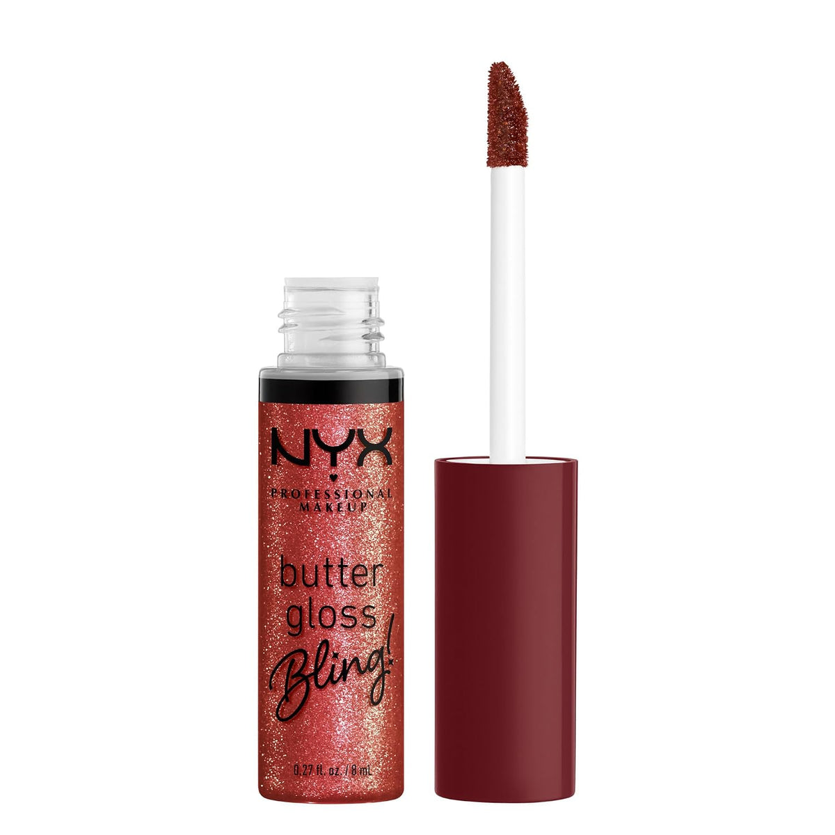 NYX PROFESSIONAL MAKEUP Butter Gloss, Non-Sticky Lip Gloss - Sugar Glass ,Clear